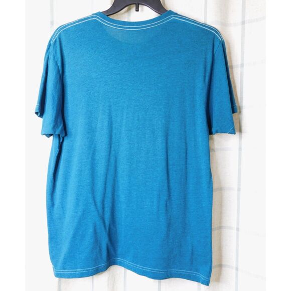 CJ Black Men's Cross T Shirt Sz. L Teal Black Velvet Y2K Grunge - Picture 2 of 6